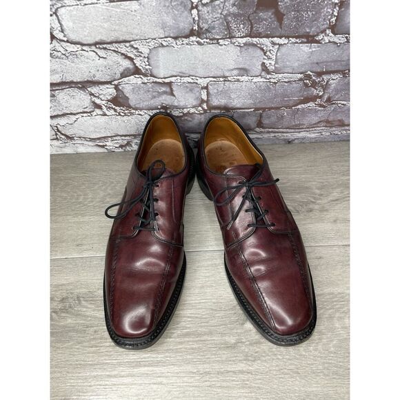 Allen Edmonds Hillcrest Brown Leather Bicycle Toe Lace Up Dress Shoes Men 11D US